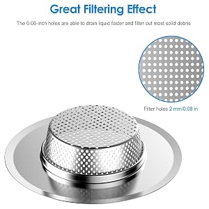 strainers and colanders, colander for kitchen, tub stopper, shower hair drain catcher, sink strainer