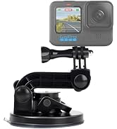 Suptig Suction Cup Mount Compatible for Gopro Hero 13/12/11/10/9/8/7/6/5/4/3/3+/2 Gopro Max2, Her...