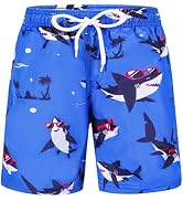 SPTRAMLE Boys Swim Trunks Toddler Board Shorts Boys Swim Shorts for Toddler Kids Boy 3-14 Years