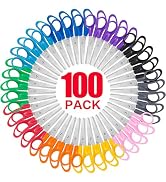 Toidgy 100 Pack Kids Scissors, 5 Inch Scissors Bulk for School, Blunt Tip Scissors for Kids Stude...