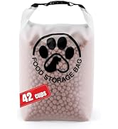 Aosnare 42 Cups Pet Food Storage Bag for Travel - Transparent Leak-Proof Dog Food Container with ...