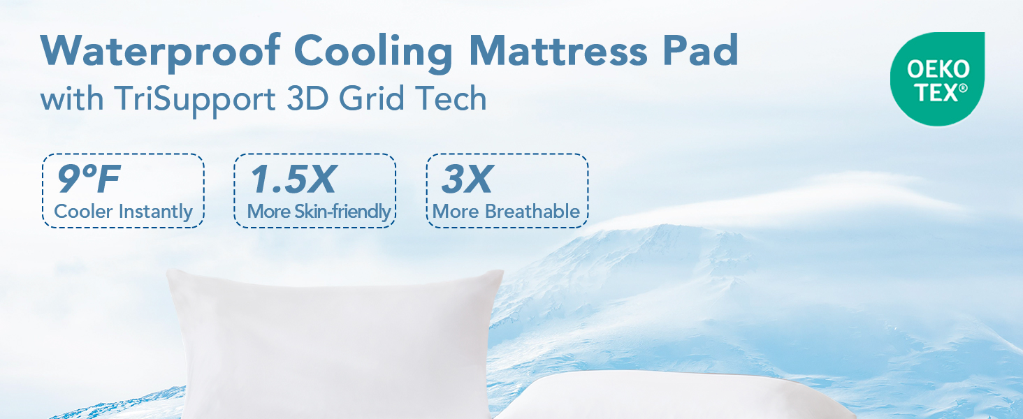 Waterproof Cooling Mattress Pad