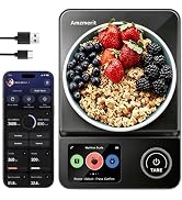 Amzmerit Smart Food Scale with Nutritional Calculator, USB Charging, 11lb | Free App with 27 Nutr...