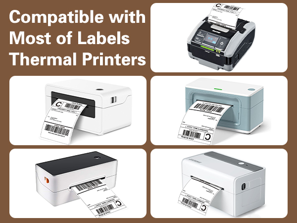 compatible with most of labels thermal printers