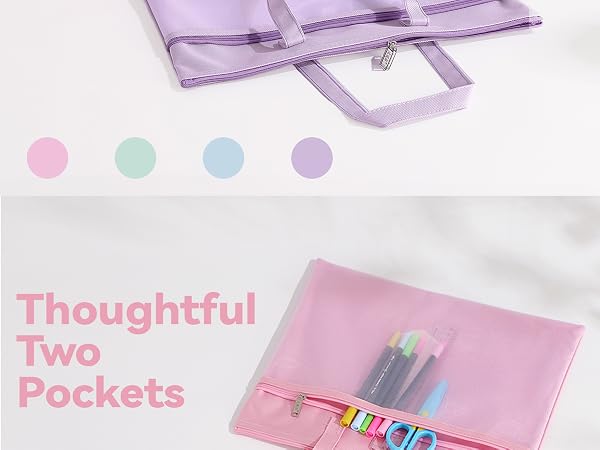Zipper Pouch with Handle