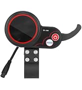 Electric Scooter Thumb Throttle Speedometer with LCD Display, 2 in 1 TF - 100 LCD Display Meter F...