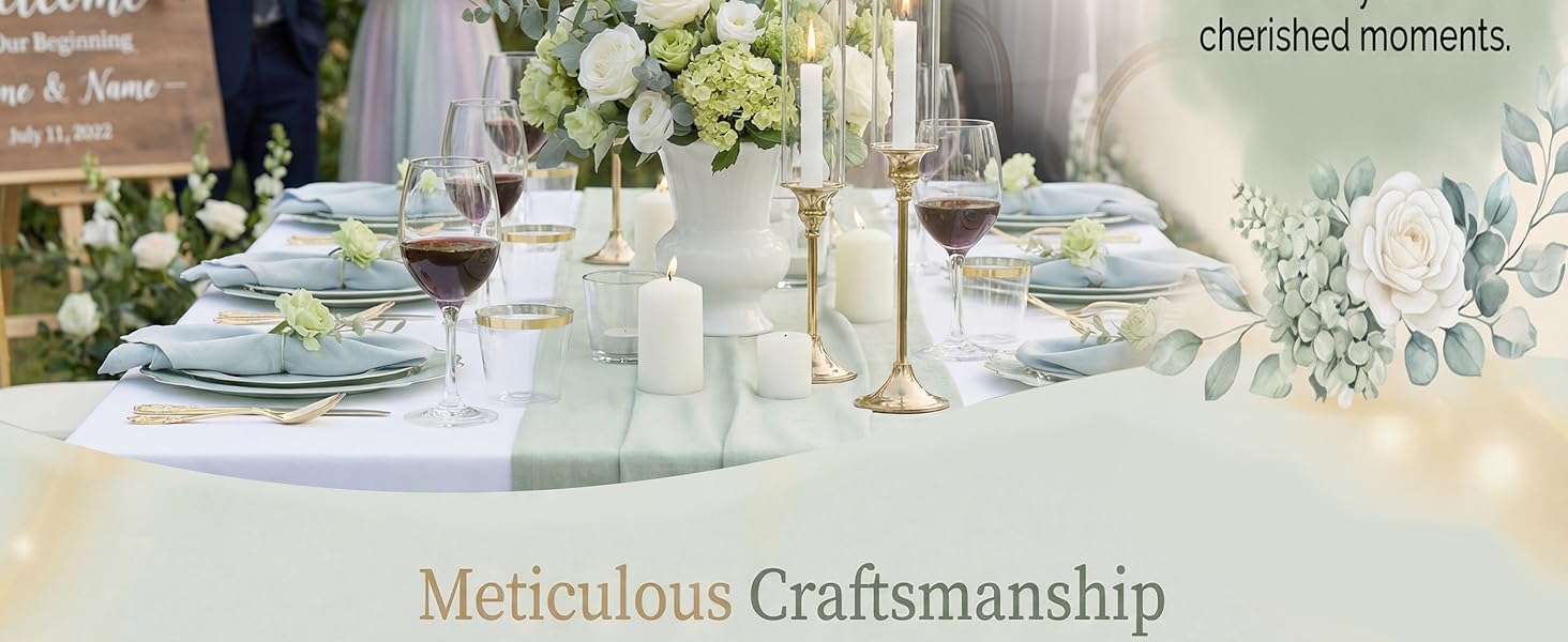 sage green plastic plates