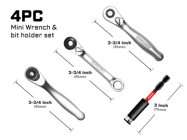 4PK DRIVER BIT SET