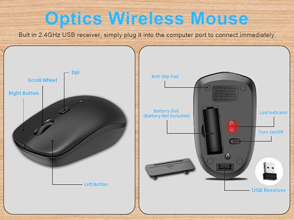 wireless keyboard mouse combo