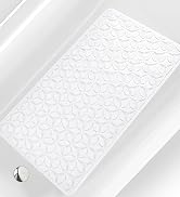 Non Slip Bathtub Mat | Real Rubber Bath Mat for Tub and Shower, Bath Mat for Daily Safety, Pet Do...