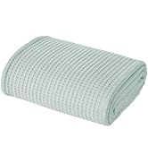 Modern Threads 100% Cotton Waffle Thermal Blanket, Pale Blue, Full/Queen
