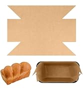 QTRQTR 100 Pcs Parchment Paper Loaf Pan Liners for Baking Bread 9x5 in Loaf Pan Parchment Liners ...