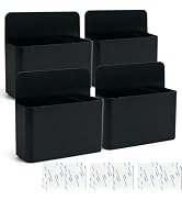 noonebutyou 4-in-1 Magnetic Marker Holder - Dry Erase Marker, Pen Holder, Wall Mount, Self-Adhesi...