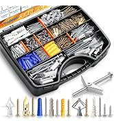 weideer 346PCS 11Sizes Drywall Anchors and Screws Assortment Kit,Toggle Bolts and Wing Nut Kit,Pl...