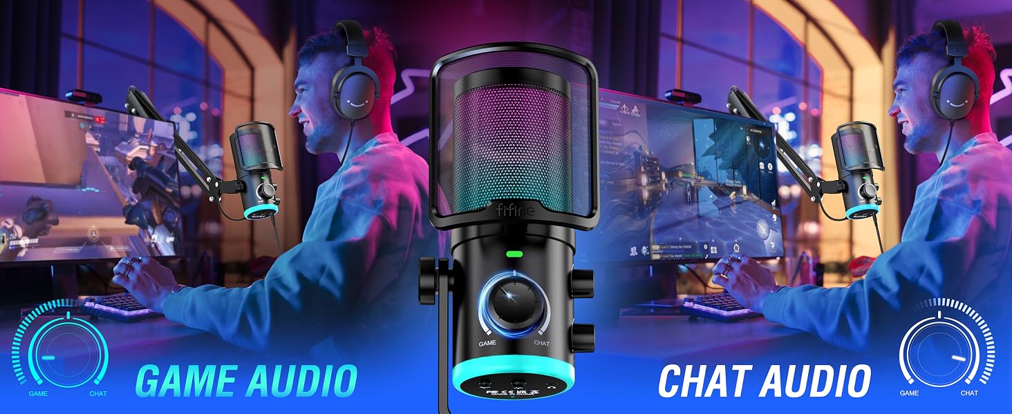 gaming streaming microphone set