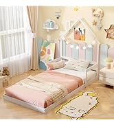 Giantex Floor Bed for Kids, White