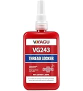 VIKAGU 243 High-Strength Anaerobic Threadlocker Adhesive - 250ml for Bolts, Nuts, Screws | Resist...