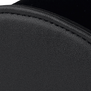 Black curved remote control stand details