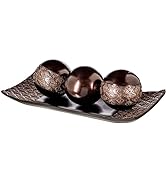 Creative Scents Dublin Home Decor Tray and Orbs Set - Coffee Table Decor Centerpiece Table Decora...