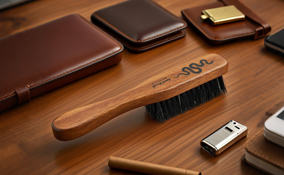 Beard Brush with Handle for Men