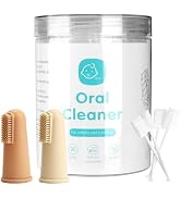 UHFi Baby Toothbrush Finger Toothbrush Oral Cleaner Kit with 5PCS Baby Tongue Cleaner Toddler Sil...