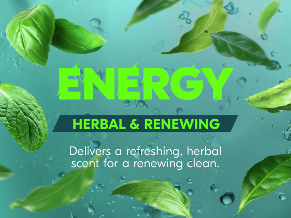 Delivers a refreshing, herbal scent for a renewing clean