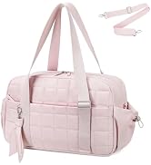 CAMTOP Small Gym Bag for Women, Gym Tote Bag Puffy Quilted Sports Duffel Bag with Wet Compartment...