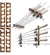 Ghosthorn Holds Up to 12 Rods Fishing Pole Rod Racks Wall or Ceiling Mounted Fishing Pole Rod Hol...