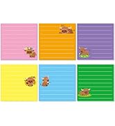 JIANTA 12 Pads Highland Cow Sticky Notes, 3 x 3 Inch Cute Self-Stick Notepads, Adhesive Memo Pads...