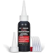 Premium Grade Cyanoacrylate (CA) Super Glue by STARBOND - 2 OZ PRO Pack (56-Gram) - Black Medium-...
