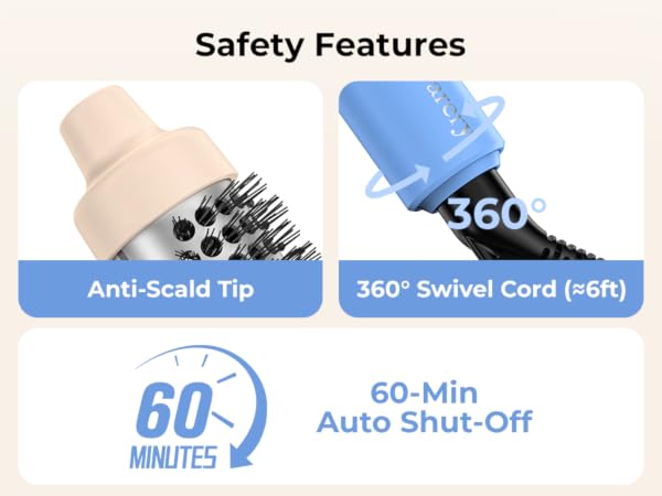 heated round brush for short hair