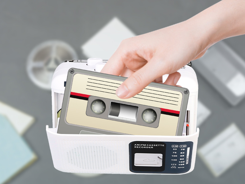 portable cassette player