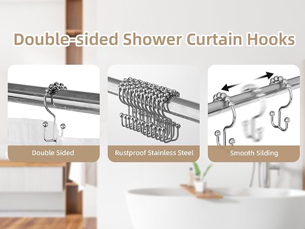 shower curtain hooks