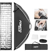 FOMITO 11.8" x 47.2" Quick Release Strip Softbox 30x120cm Rectangular Bowens Mount Light Box with...