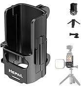 HAFOKO Osmo Pocket 3 Expansion Frame Adapter Protective Bracket + Osmo Pocket 3 Tripod+ Action Ad...