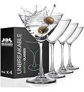 Plastic Martini Glasses, Unbreakable Premium Quality Drinkware, Tritan Reusable Coupe Glassware, ...