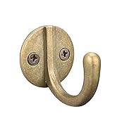 Alele Single Prong Hook Hanger,Robe Towel Hooks,Zinc Die Cast, Set of 6 (Single Prong Round Hook 6p)