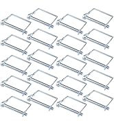 INCREWAY 20 Pieces Square Wire Lock Pin, Safety Coupler Pin with Spring Clip, Heavy Duty Carbon S...