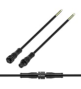 BTF-LIGHTING 5 Pin Electrical Metal nut Connector 24AWG IP68 Male Female Connector 7.87in/20cm Ex...