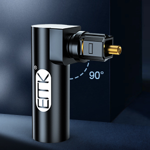 90 Degree Toslink Adapter connects