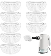 TEEVOGO 8 Pack Universal Microfiber Cloths for Handheld Steam Cleaner, Double-Layered Reusable & ...