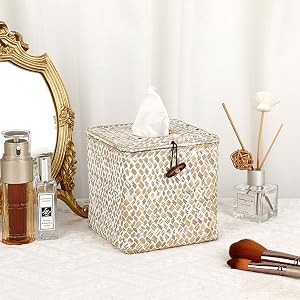 Woven Rectangle Tissue Box for Dresser