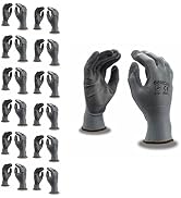 Cordova 6898CGXL Standard Gloves, 13-Gauge, Gray Polyester Shell, Gray Polyurethane Palm Coating,...