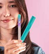 Czech glass nail file with hardcase