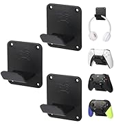 Qpfctwil Controller Holders Wall Mount – 3 Pack Controller Wall Stands with Non-Slip Pads, Premiu...