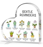 UBLURO Gentle Reminders Decor, Positive Affirmations Desktop Art Decorations for Home Therapy Off...