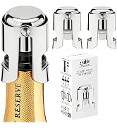 Champagne Stoppers for Bottles, Pafusen 2 Pack Champagne Sealer Stopper, Stainless Steel Champagn...