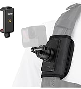 jusmo Backpack Shoulder Strap Mount Support Vertical Shots for iPhone, GoPro Hero 12 11 10 9 8 7 ...