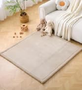 Hakuna Matte CloudSoft Play Mat - Beige (1.27x1.27m) | Super Soft & Waterproof Baby Rug | Luxury ...