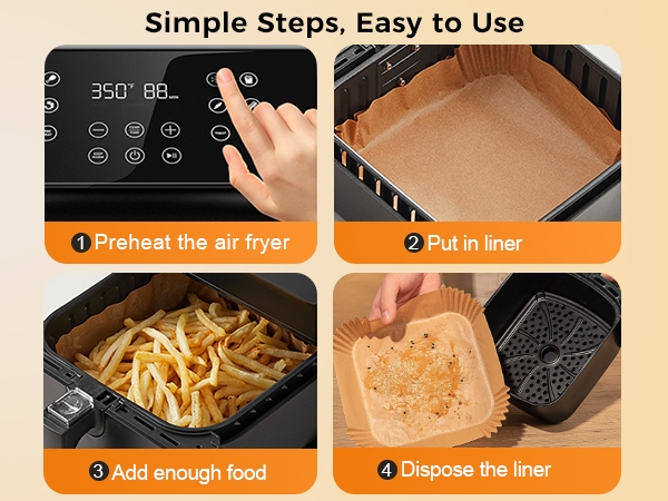 Air fryer liners
